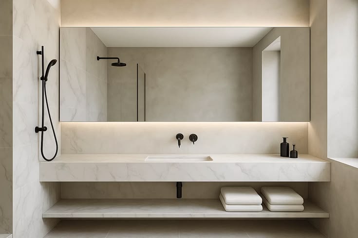 bathroom mirror