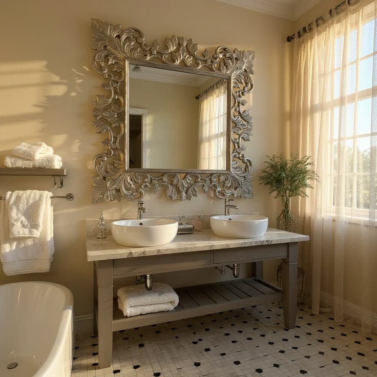 bathroom mirror