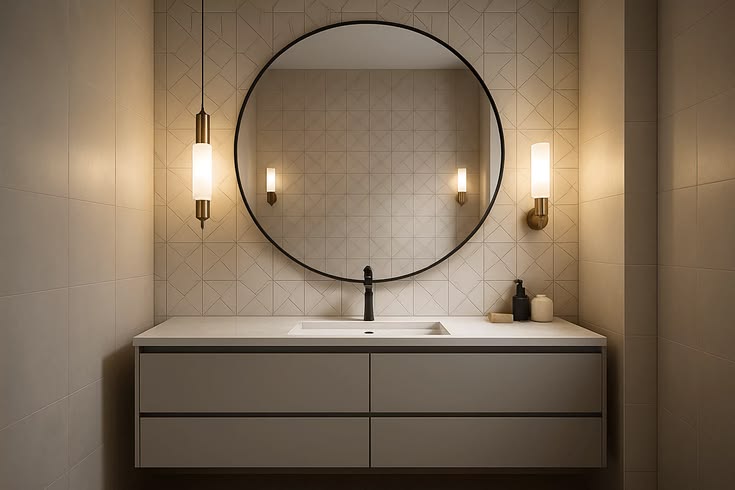 bathroom mirror